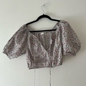Doen Lotus top in briarwood floral